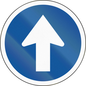 在非洲博茨瓦纳的国家使用道路标志-进行直插画