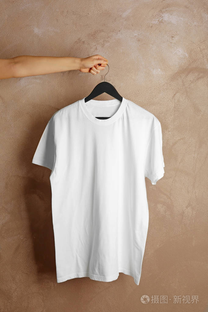 空白的白色t恤
