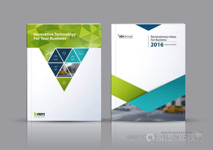 业务矢量集.宣传册模板布局,封面设计材料科学