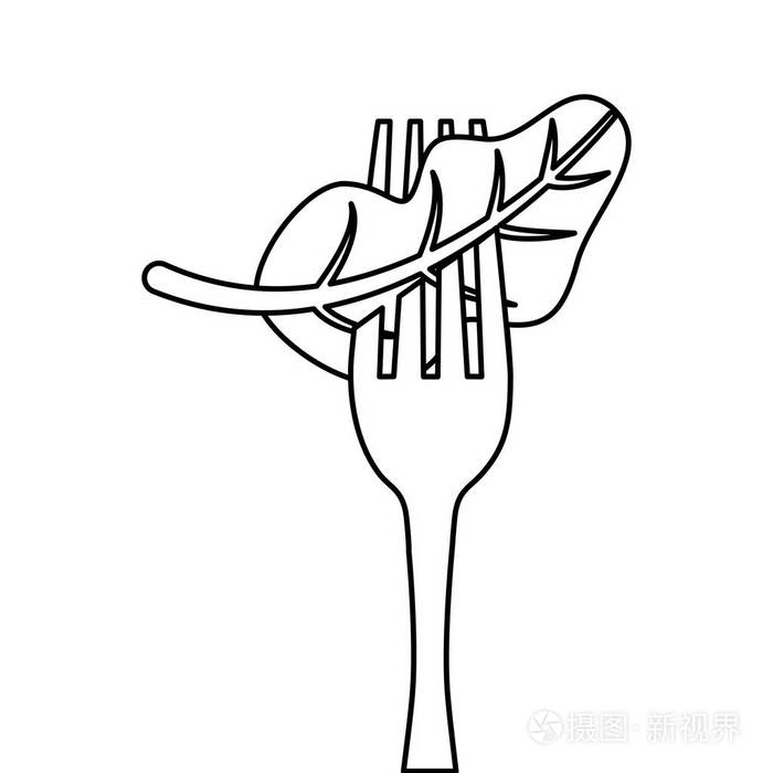 筷子简笔画 叉子图片