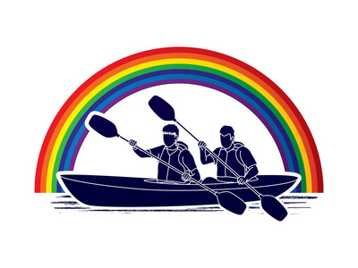 人们皮划艇图形图片