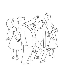 围观人群围观的人群照片