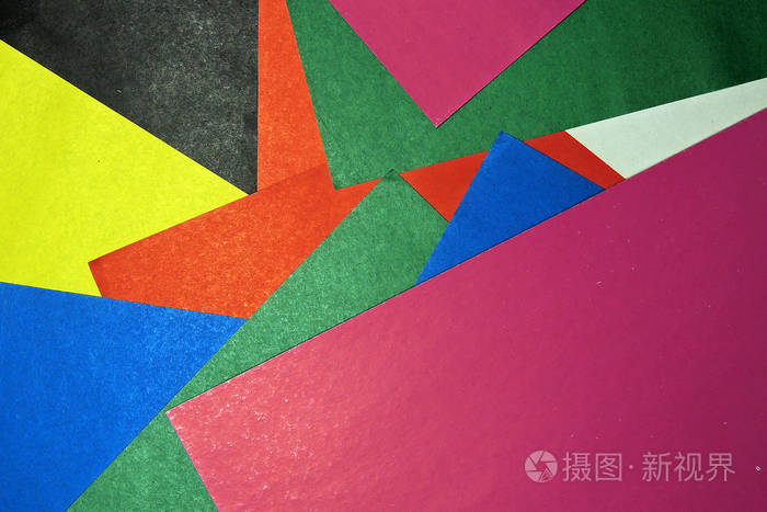 五颜六色的背景从不同颜色的纸