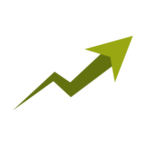 孤立的增加箭头设计