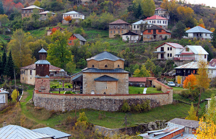春秋战国的情景在马其顿老传统村庄