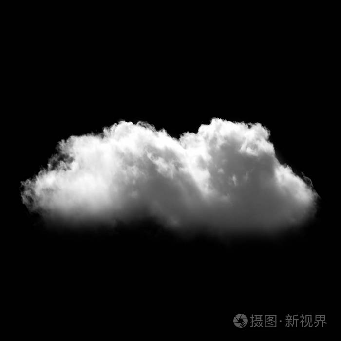 在黑色的背景中分离的白色云照片 正版商用图片1r7sjg 摄图新视界