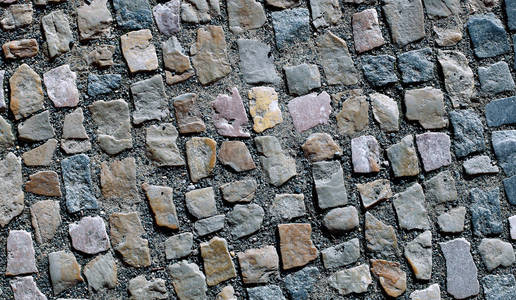 在布拉格的花岗岩铺装的背景图片