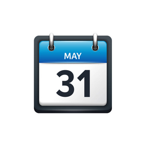 5 月25 日 日历图标 矢量图 平面样式 月份 和日期 Sunday Monday Tuesday Wednesday Thu插画 正版商用图片1r80h6 摄图新视界