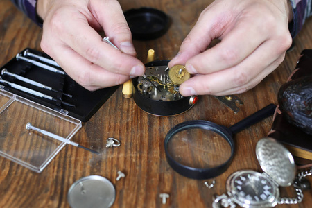 修理钟表时钟照片