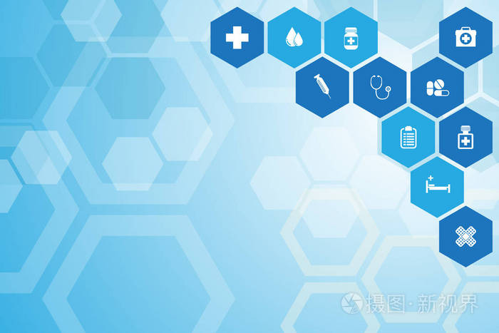 医学的蓝色背景