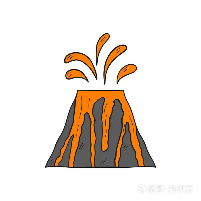 矢量卡通熔岩插画-正版商用图片1r8pue-摄图新视界