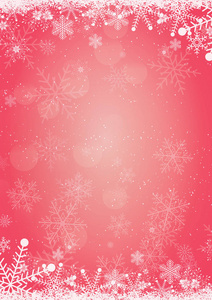 冬天圣诞节背景与雪和雪花边框图片
