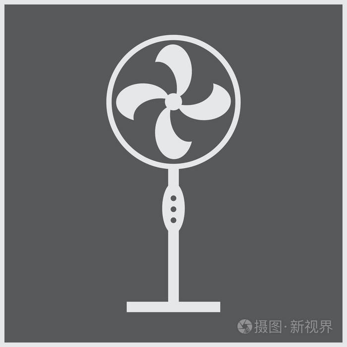 排气风扇图标.呼吸机符号