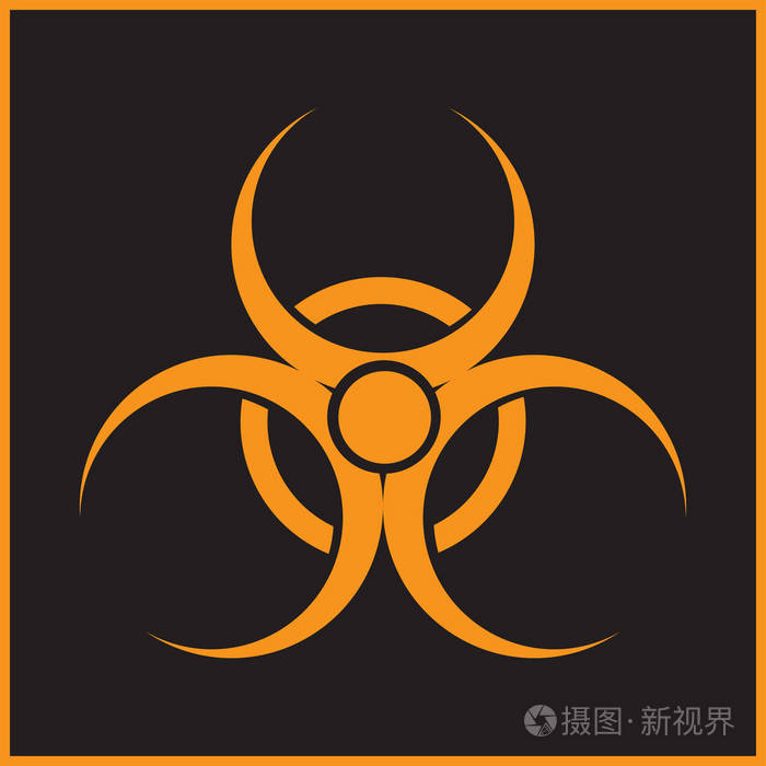 矢量生化危机符号或图标