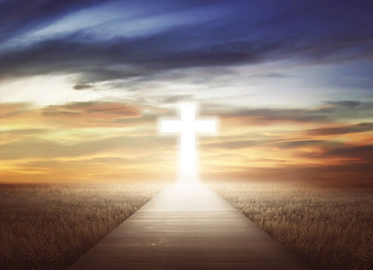 耶稣十字架路径去基督教十字架的路径照片