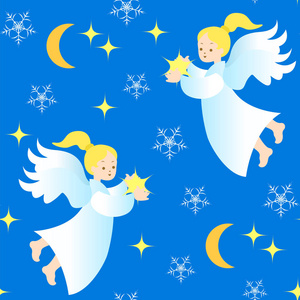 圣诞图案与天使