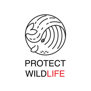 保护野生动物的标志图片