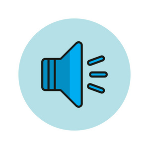 声音图标矢量图插画