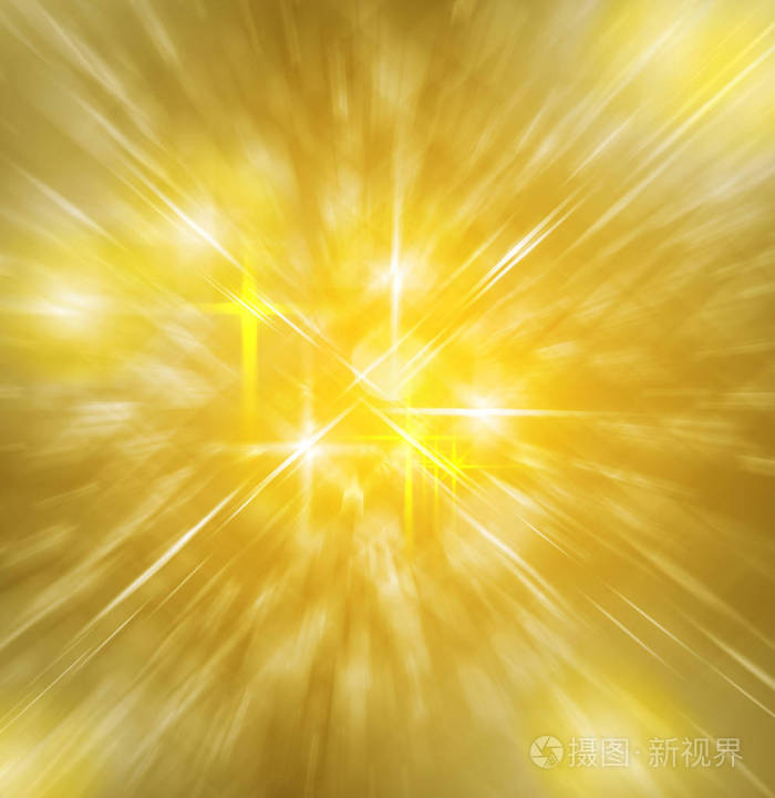 金色的神圣之光杂交组合及明星的背景