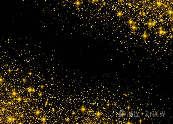 闪光的粒子效果.矢量图