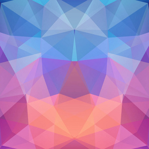 炫彩几何矢量图.创意设计模板.粉色, 橙色, 紫色的颜色照片