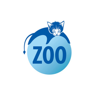 矢量标志动物园插画