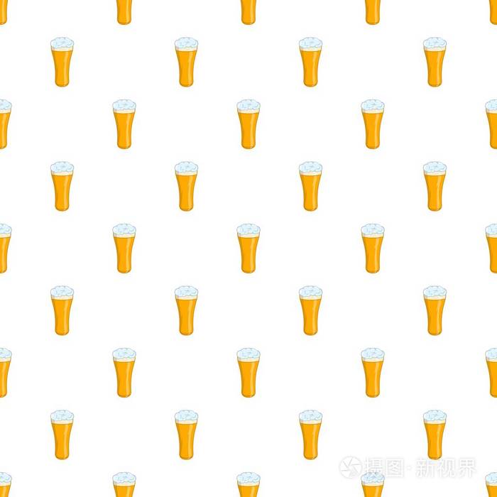 glass啤酒图案卡通风格