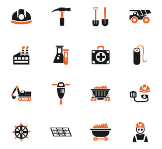 煤炭行业图标集照片