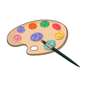 艺术的调色板图标图片