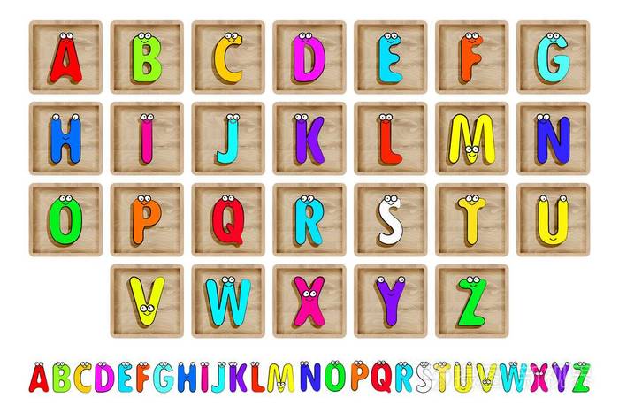 字母方块矢量图