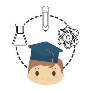 卡通化学实验室图片