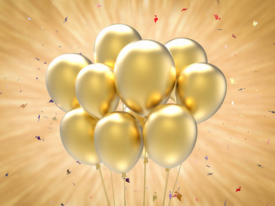 一串气球图片大全