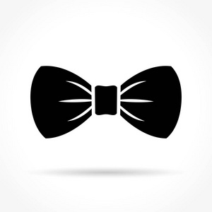 领结图标彩色贴纸蝴蝶领结图标领结图标. 矢量.