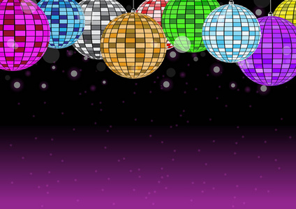 迪斯科舞会上深色的粉红色背景矢量图照片
