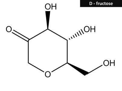 果糖(果糖)的分子结构照片