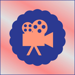 看电影图标矢量图