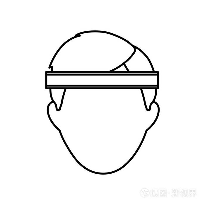 运动头带的男人插画-正版商用图片1rfxi4-摄图新视界