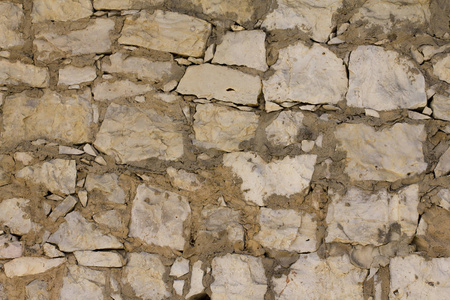 自然岩石水平石头墙图片