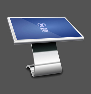 促销的交互式信息亭终端站触摸屏显示.小样模板照片