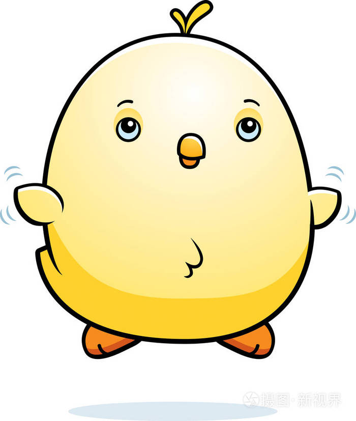 卡通婴儿鸡飞