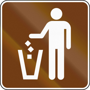 垃圾桶标志图片