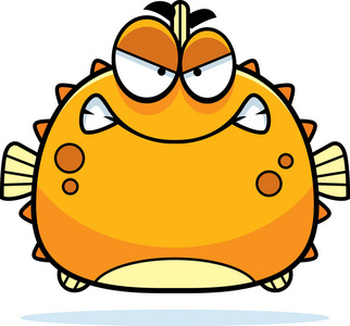 愤怒的小河豚照片