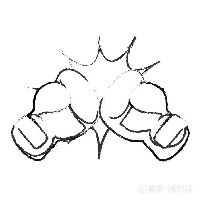 拳击手套图标插画-正版商用图片1rh7i8-摄图新视界