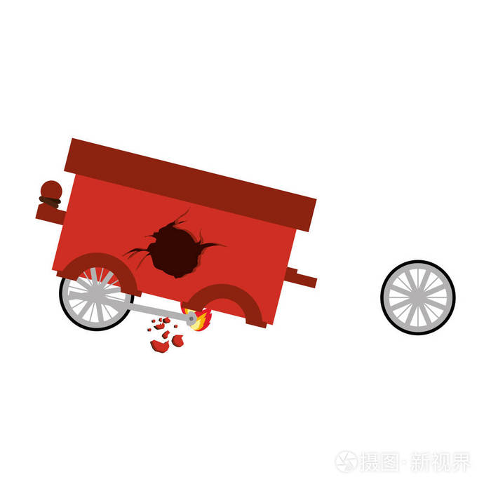 孤立的玩具车损坏设计