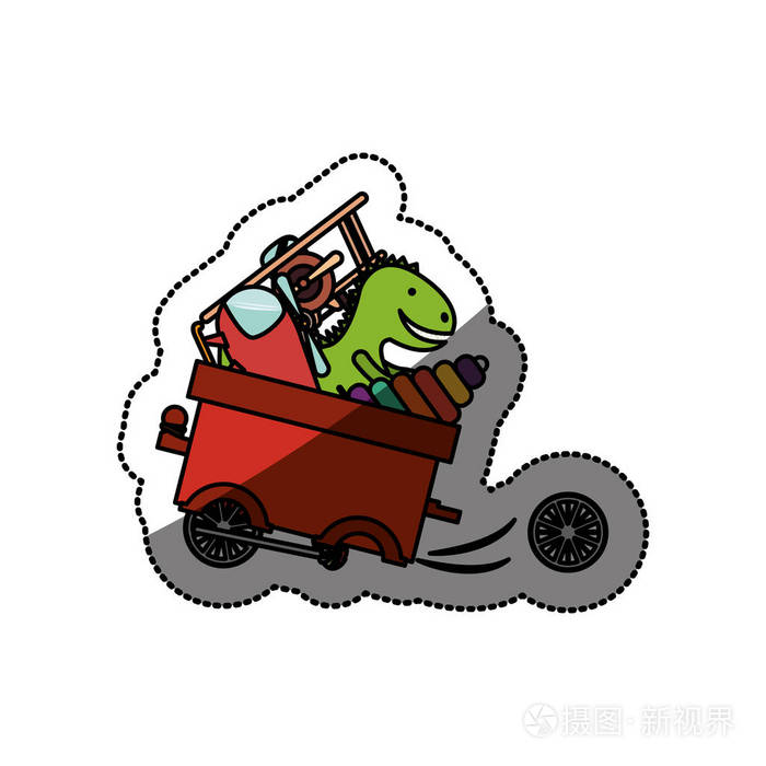 孤立的玩具车损坏设计