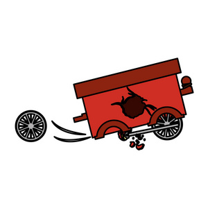 孤立的玩具车损坏设计