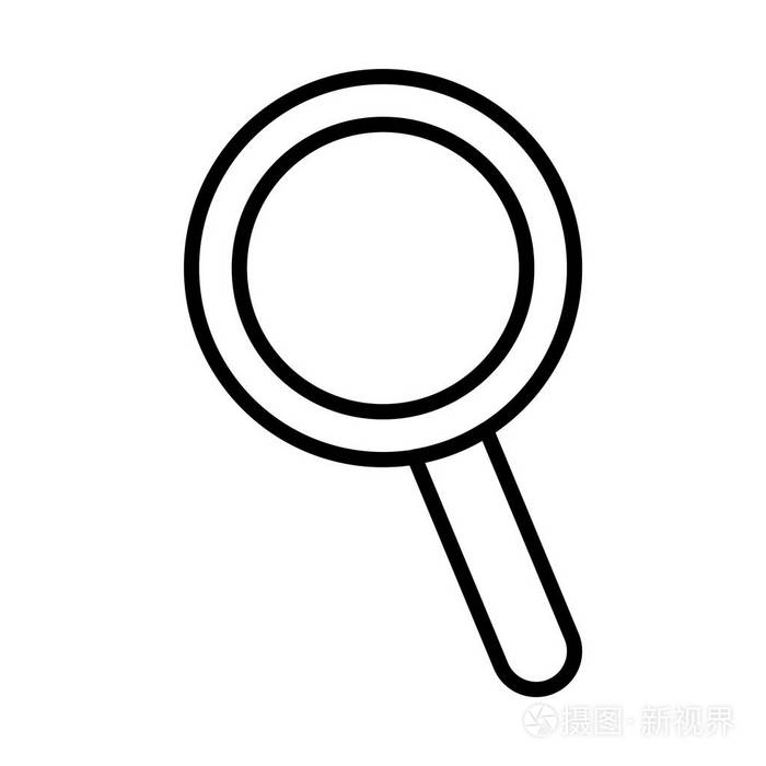 简单的放大镜图标