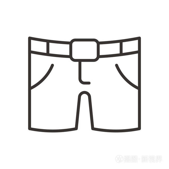 男子短裤图标插画-正版商用图片1ri7fs-摄图新视界