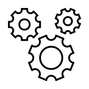 齿轮简单图标