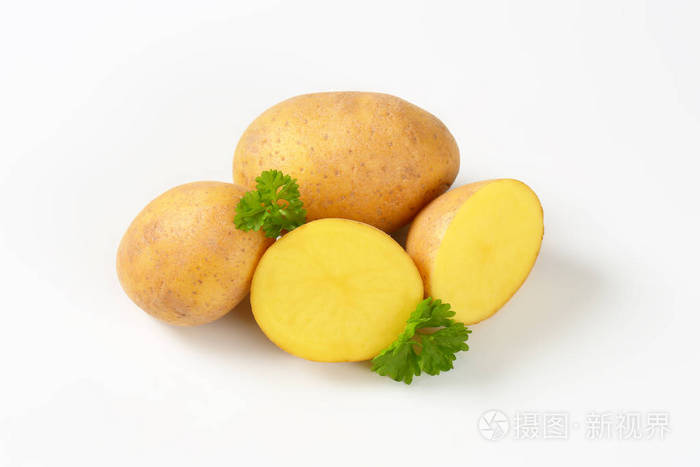 整个和一半土豆